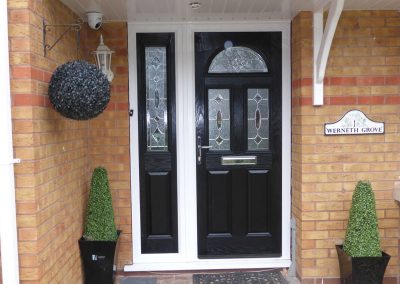 Black-composite-front-entrance-door